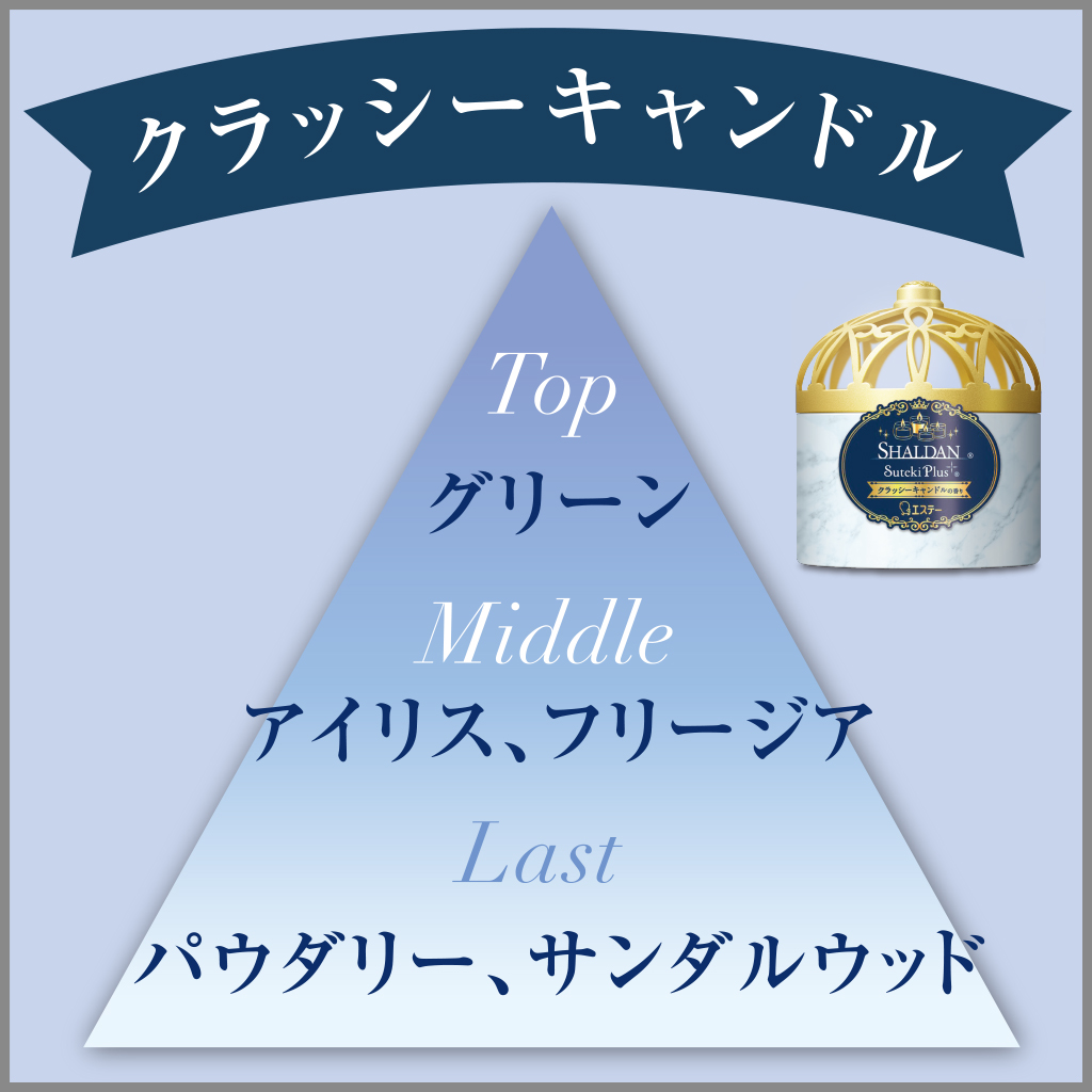 おトクなアウトレット なくなり次第終了【お部屋用】お部屋の消臭力 ＳＨＡＬＤＡＮ ステキプラス クラッシーキャンドルの香り まとめ買いにも｜エステー 公式オンラインショップ